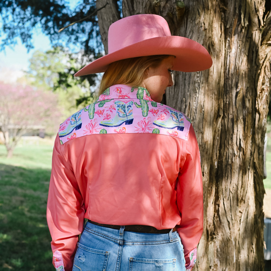 RD Coral Boots Rodeo Shirt