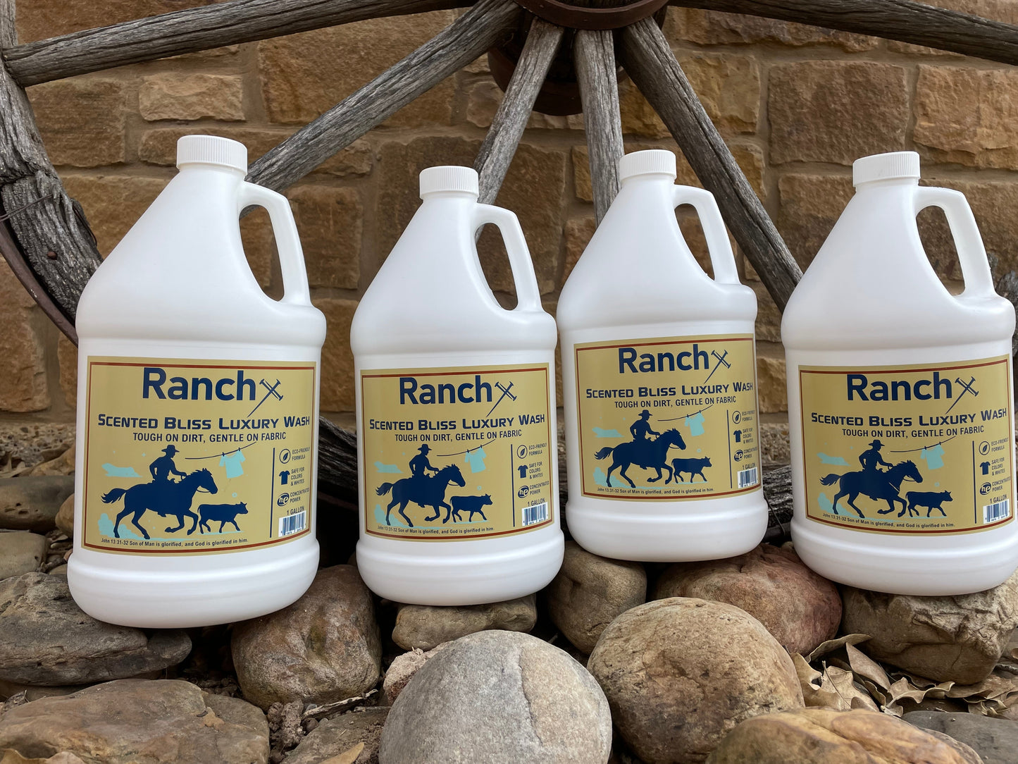 Ranchx Scented Bliss Premium Laundry Detergent - 1 Gallon 4-Pack