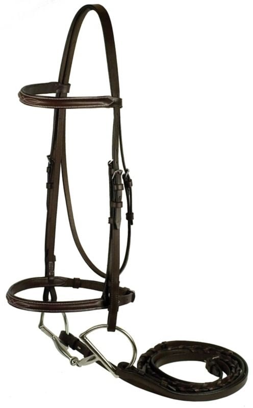Gatsby Fancy Stitched Raised English Bridle