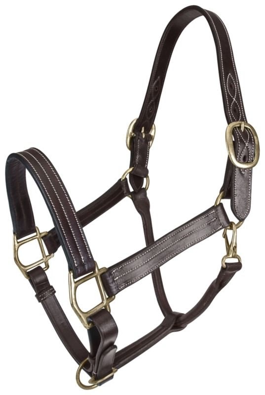 Gatsby Classic Triple Stitch Leather Halter