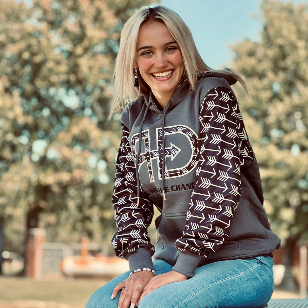 RD Black & Gray Arrows Hoodie
