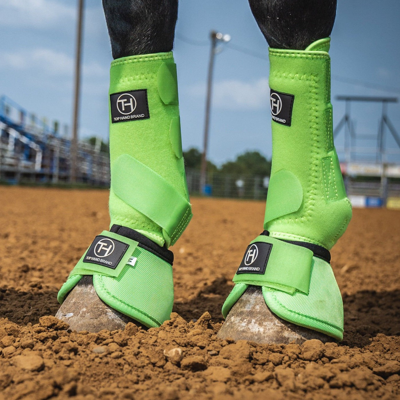 Lime Green Bell Boots