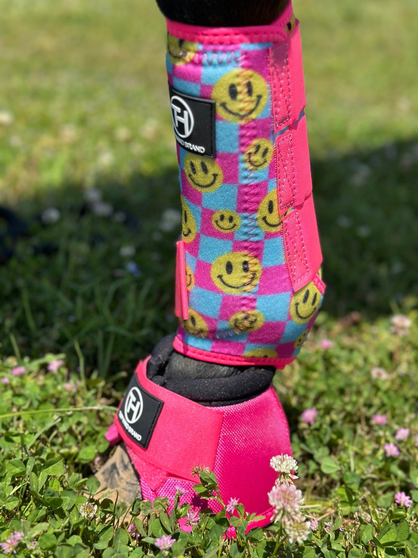 Pink and Blue Smiles Sport Boots