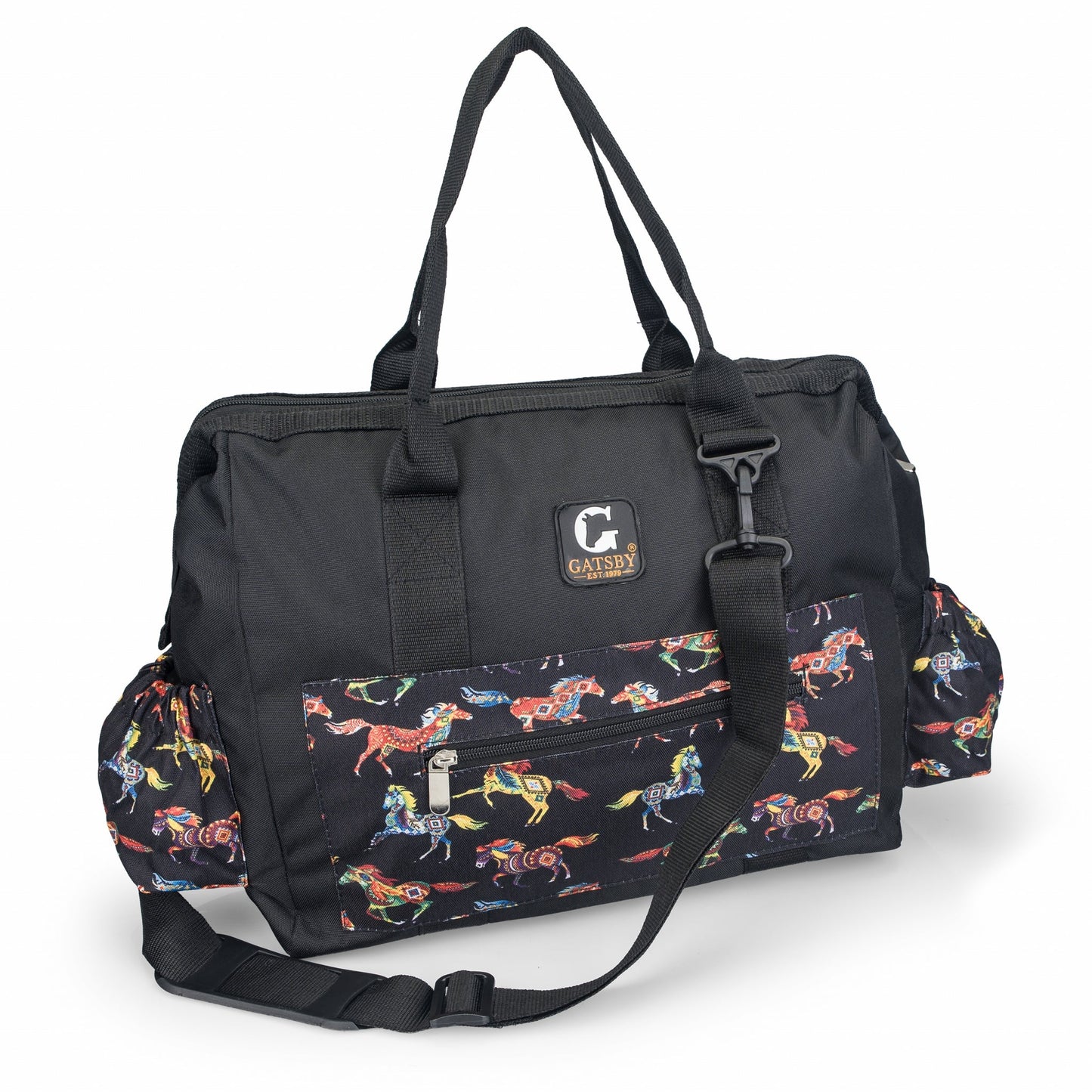 Gatsby Print Nylon Grooming Tote
