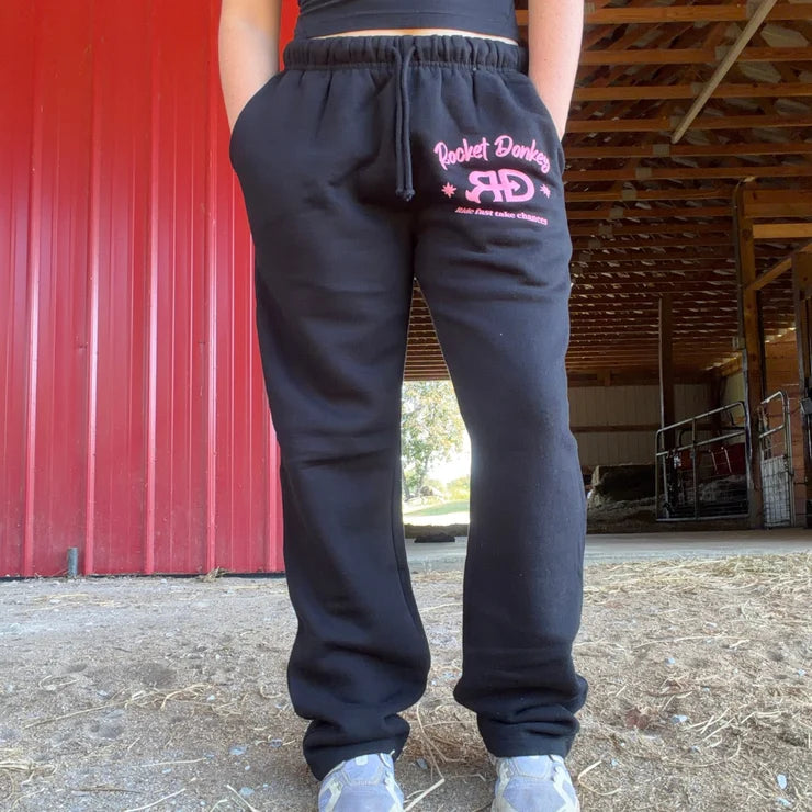 RD Black & Pink Sweatpants