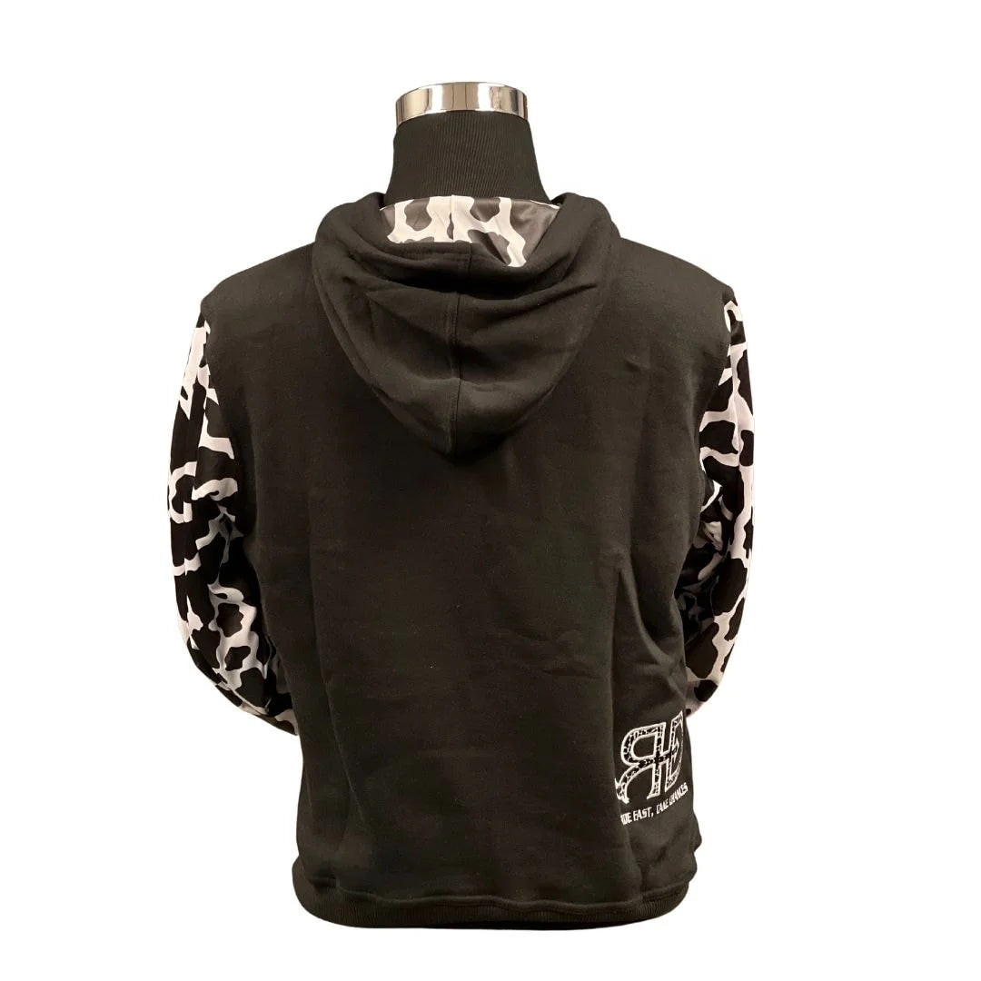 RD Black Cowprint Hoodie