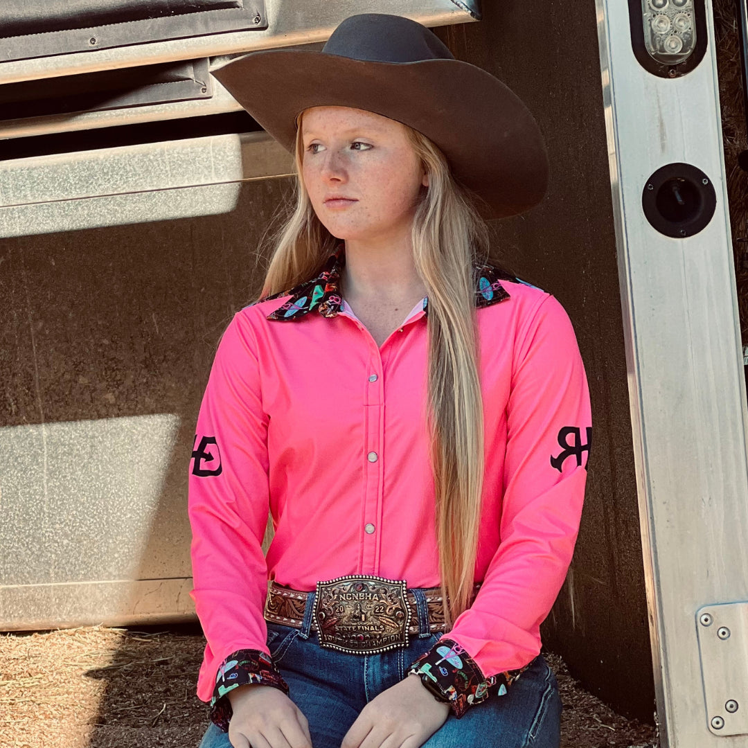 RD Pink Neon Rodeo Shirt