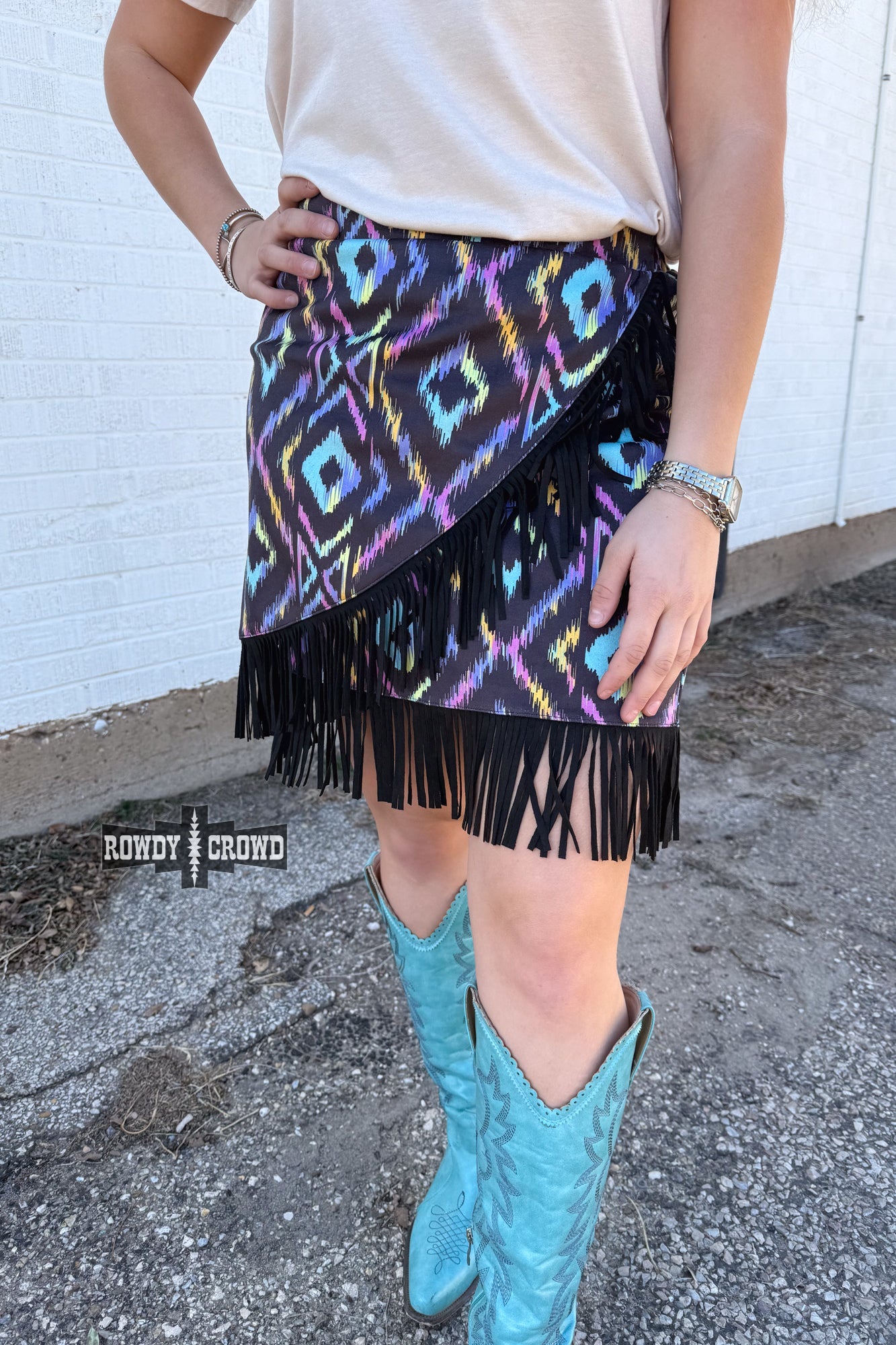 Far Out Fringe Skirt