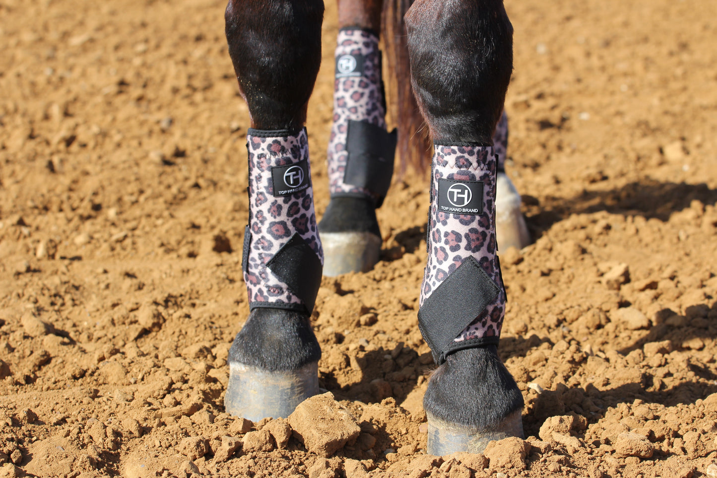 Cheetah and Black Sport Boots