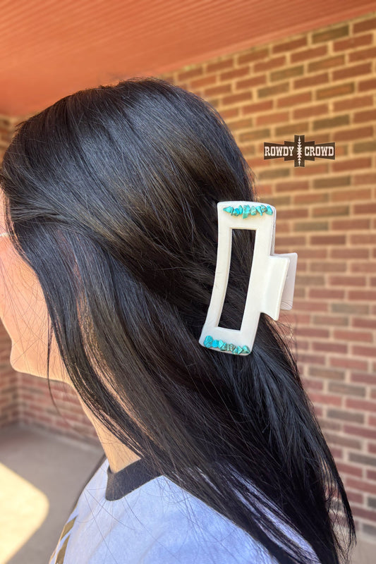 Turquoise Mess Hair Clip