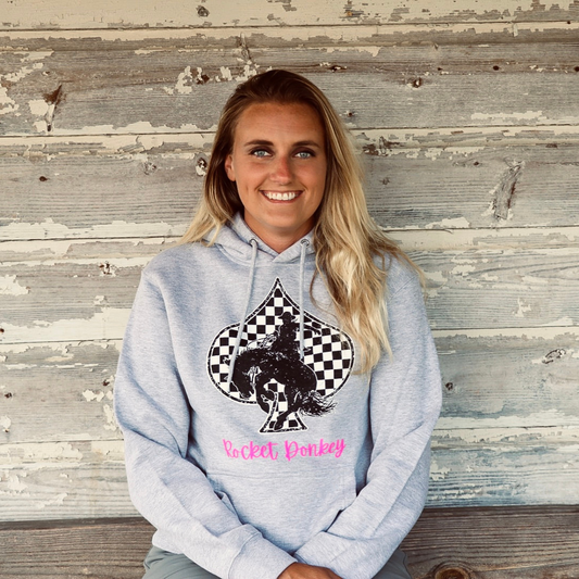 Bronc Cotton Hoodie - Light Gray