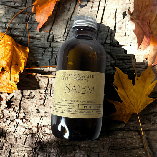 SALEM - REED DIFFUSER, REED DIFFUSER -- Vetiver, Clove, Patchouli & Cinnamon