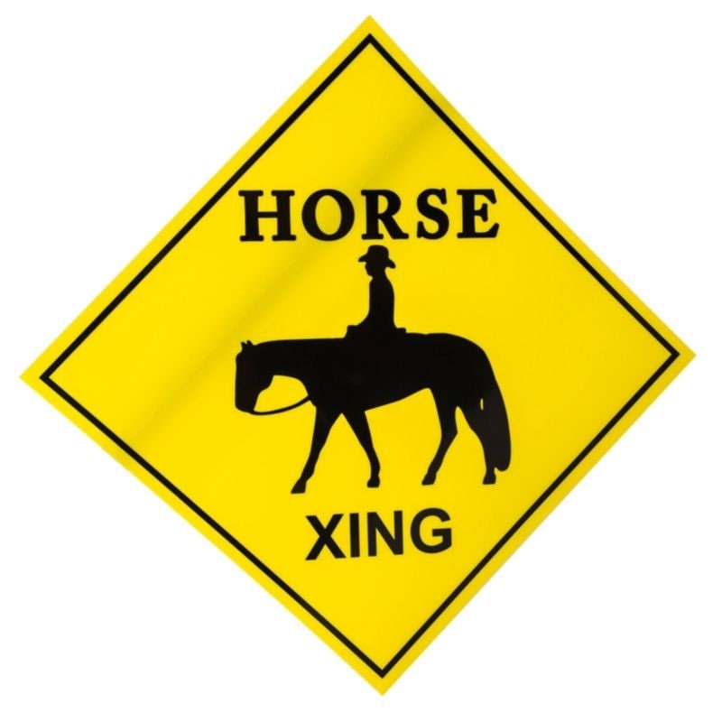 Gatsby Horse Crossing Sign