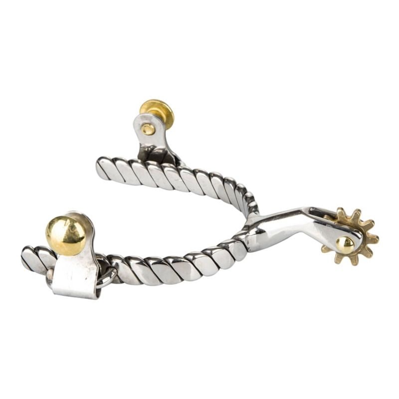Tabelo SS Twisted Band Roping Spurs