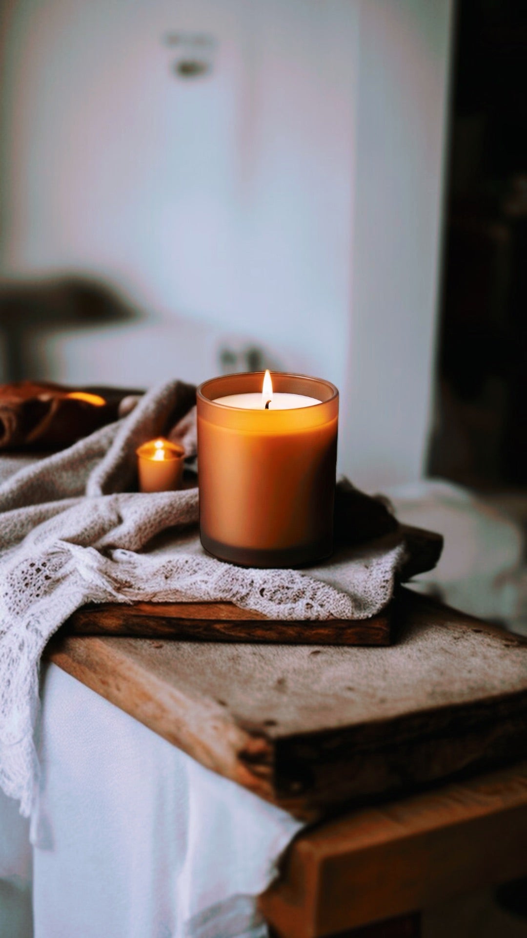 KARMA CANDLE - HIDDEN CRYSTALS INSIDE! Organic Soy 8oz, Insanely long lasting!