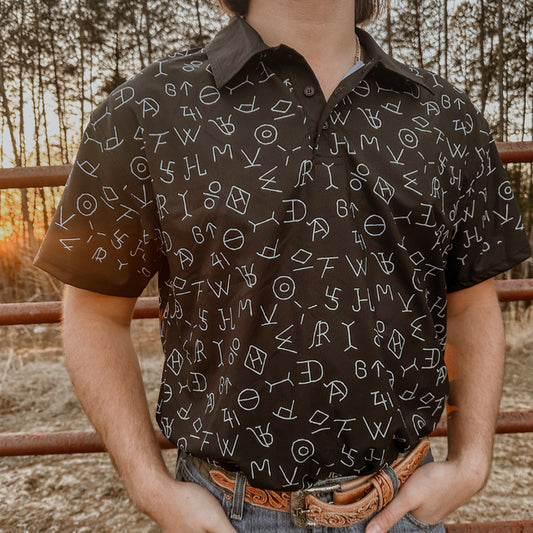 RD Men's Black Brands Polo Shirt