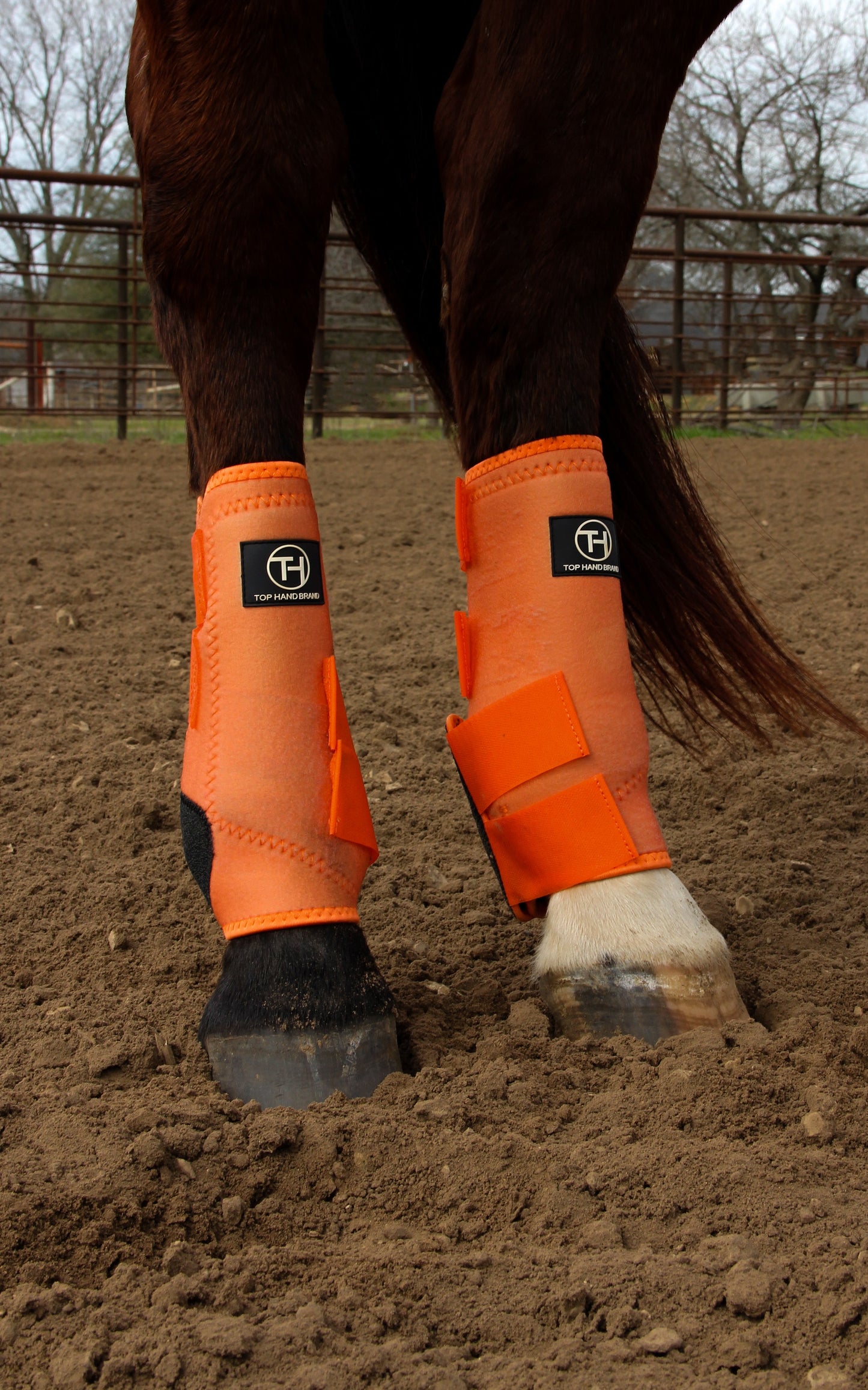 Solid Orange Sport Boots