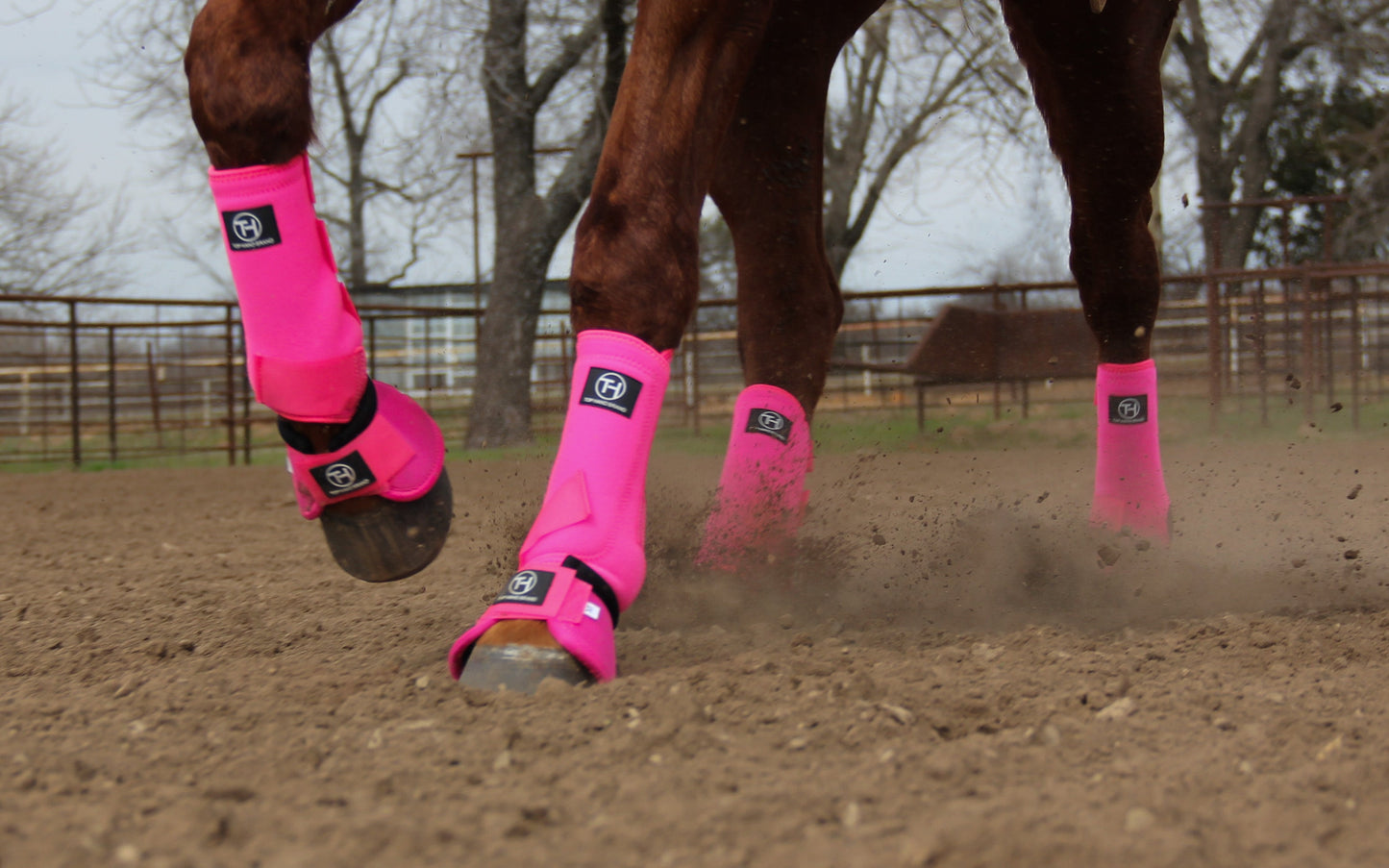 Shocking Pink Sport Boots