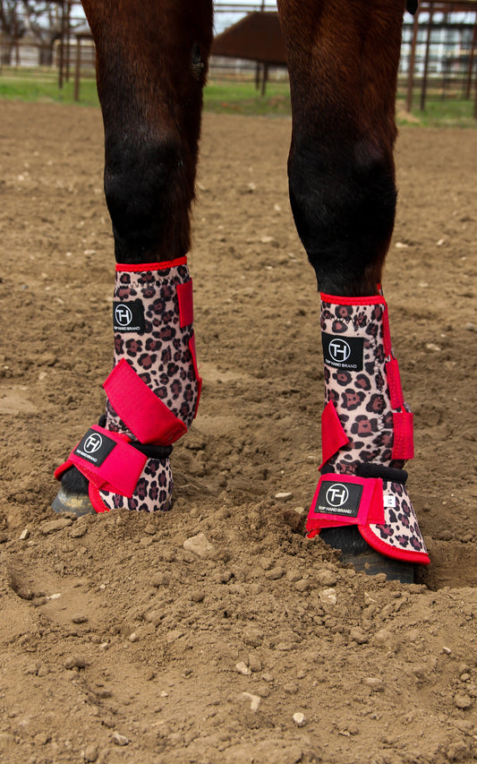 Cheetah Red Sport Boots