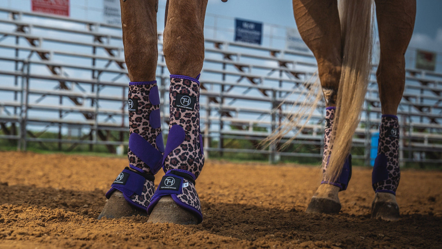 Cheetah Purple Sport Boots