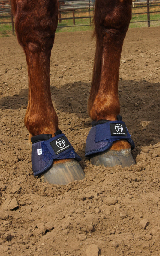 Navy Bell Boots