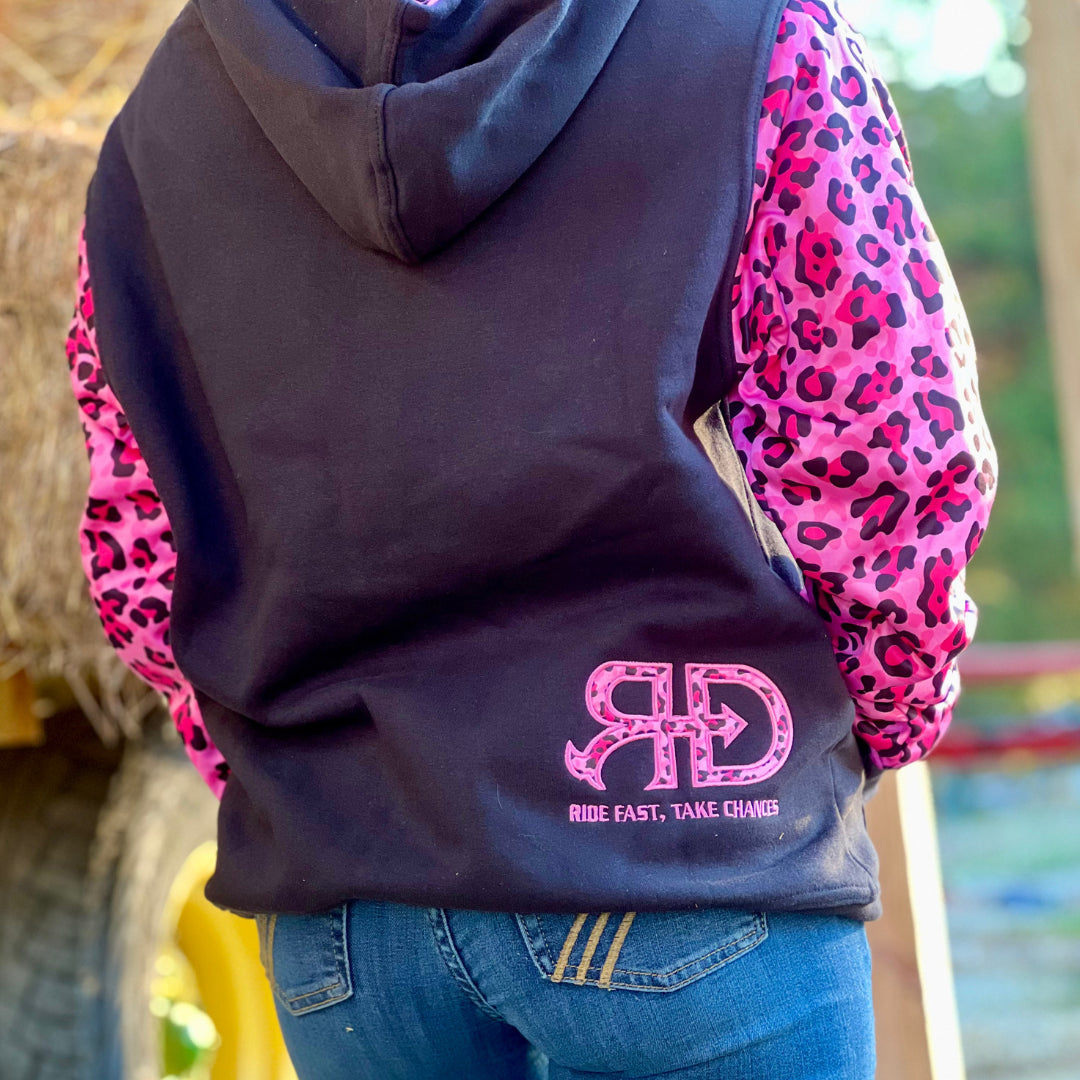 RD Pink Cheetah Youth Hoodie