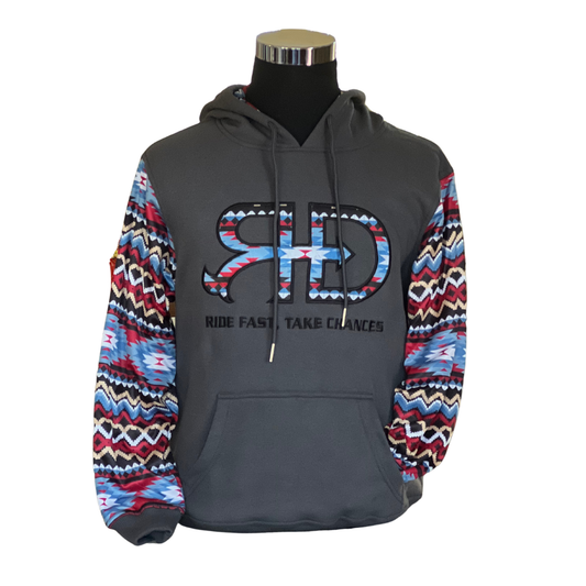 RD Dark Gray Aztec Hoodie