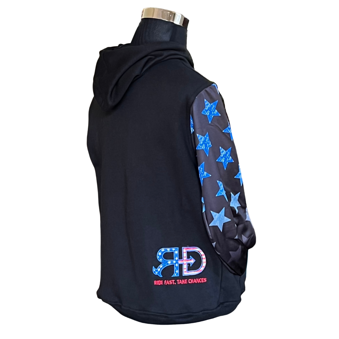 RD Hoodie American Flag with Matching Sleeves