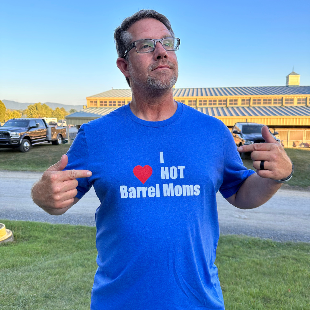 Rocket Donkey I Love Hot Barrel Moms T-Shirt