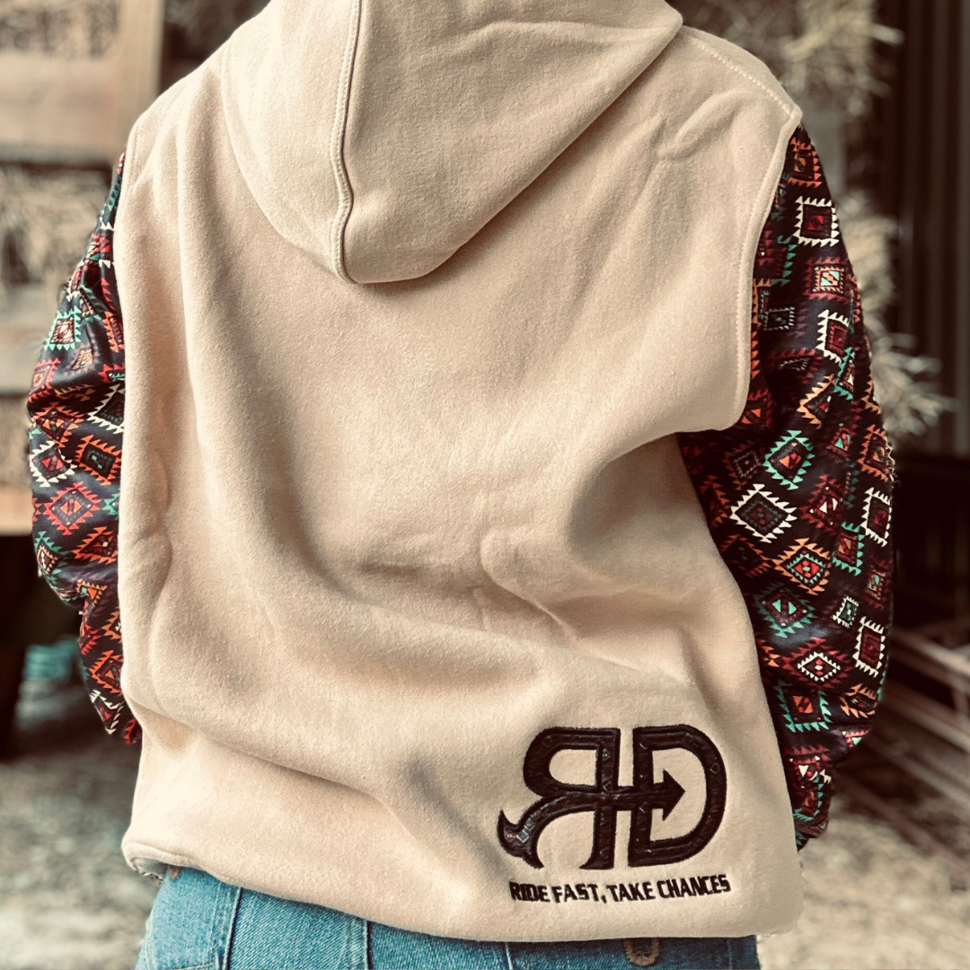 RD Tan Aztec Hoodie